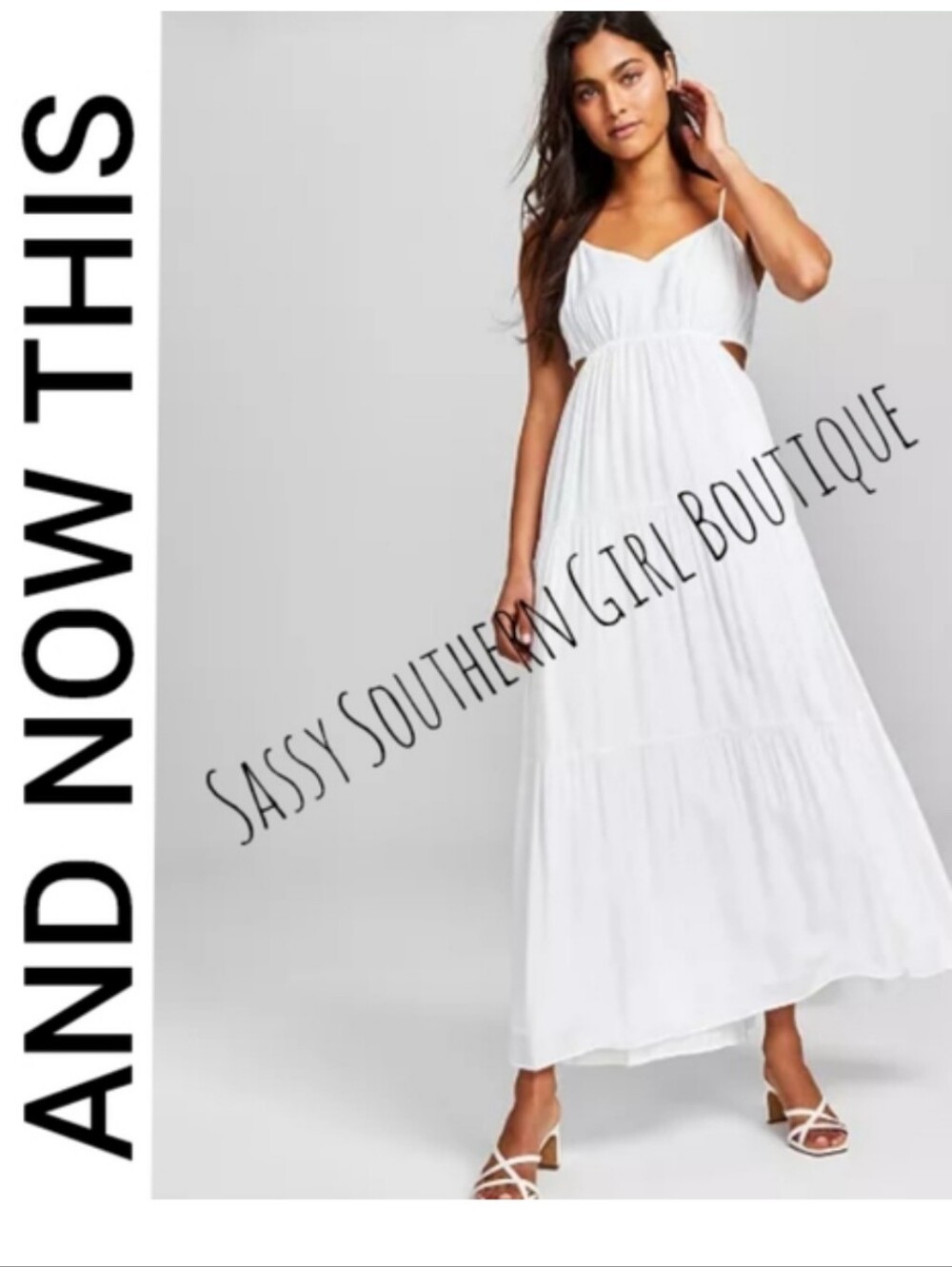 🆕⭐And Now This White Cut Out Maxi Dress